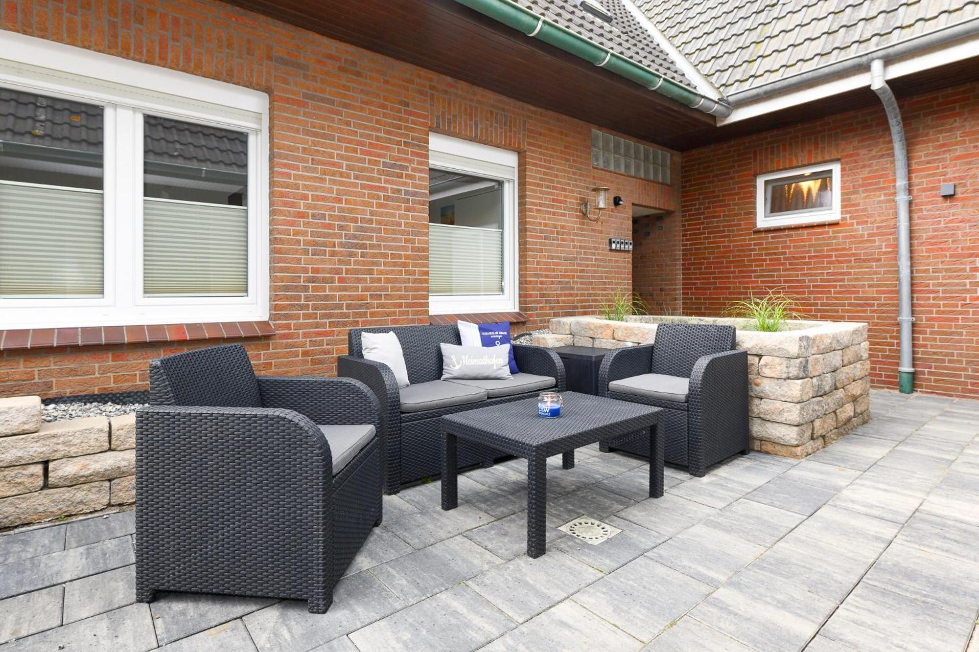 Ferienwohnung Haus Boje "Knurrhahn" Neuharlingersiel Buitenkant foto
